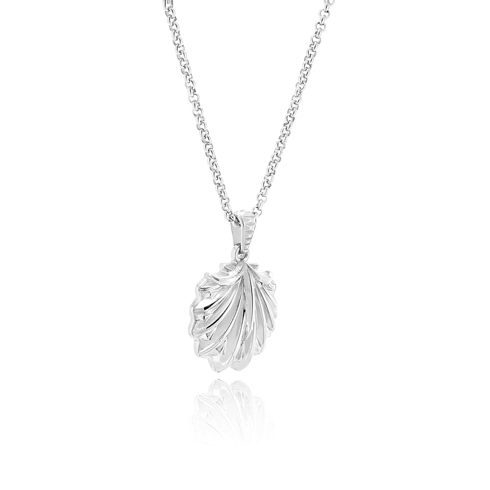 SUM of I tribal Shell Pendant #color_silver
