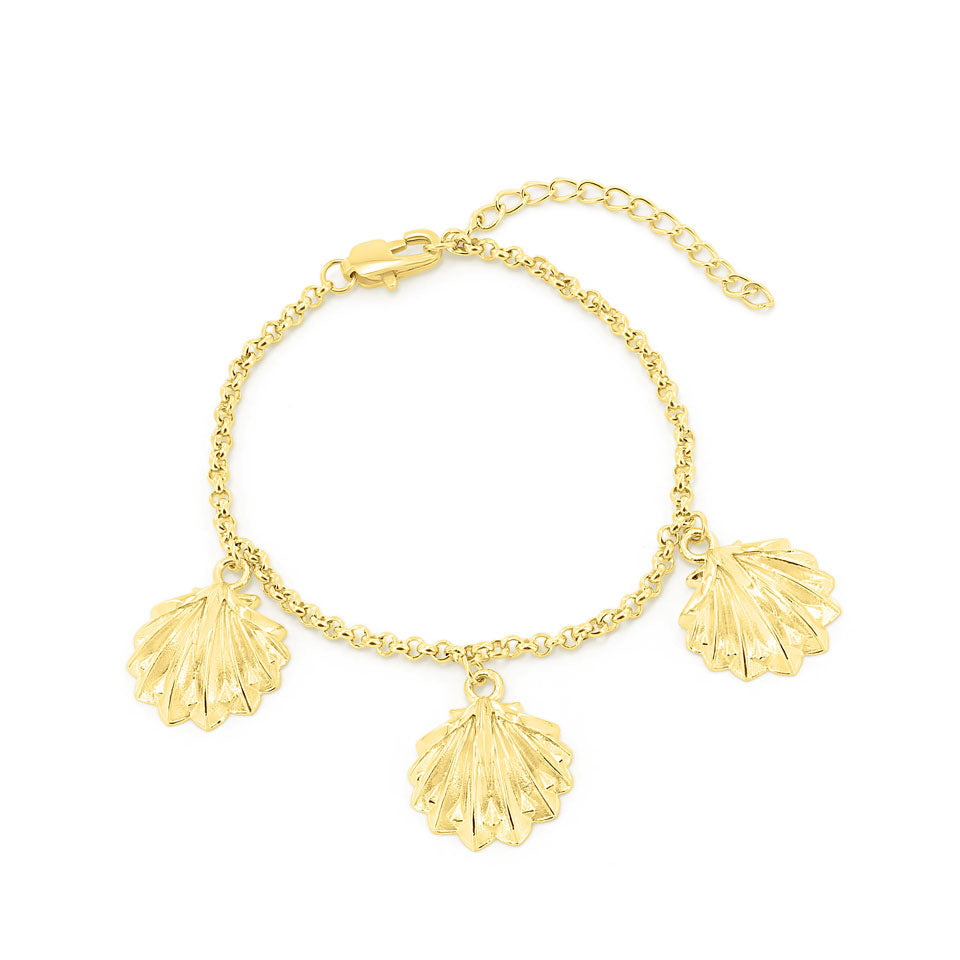 SUM of I Shell stationary bracelet #color_gold
