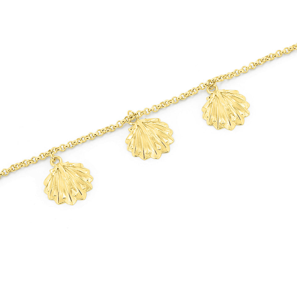 SUM of I Shell stationary bracelet #color_gold