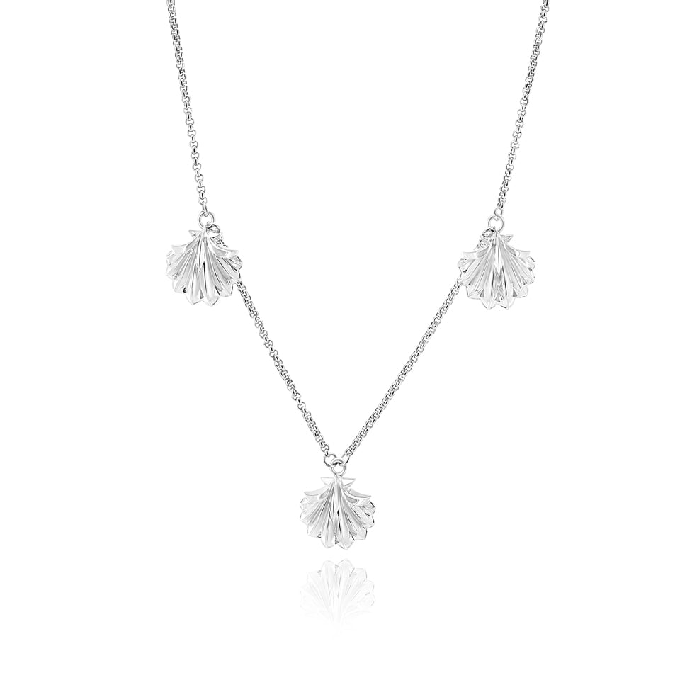 SUM of I Stationary Shell necklace #color_silver
