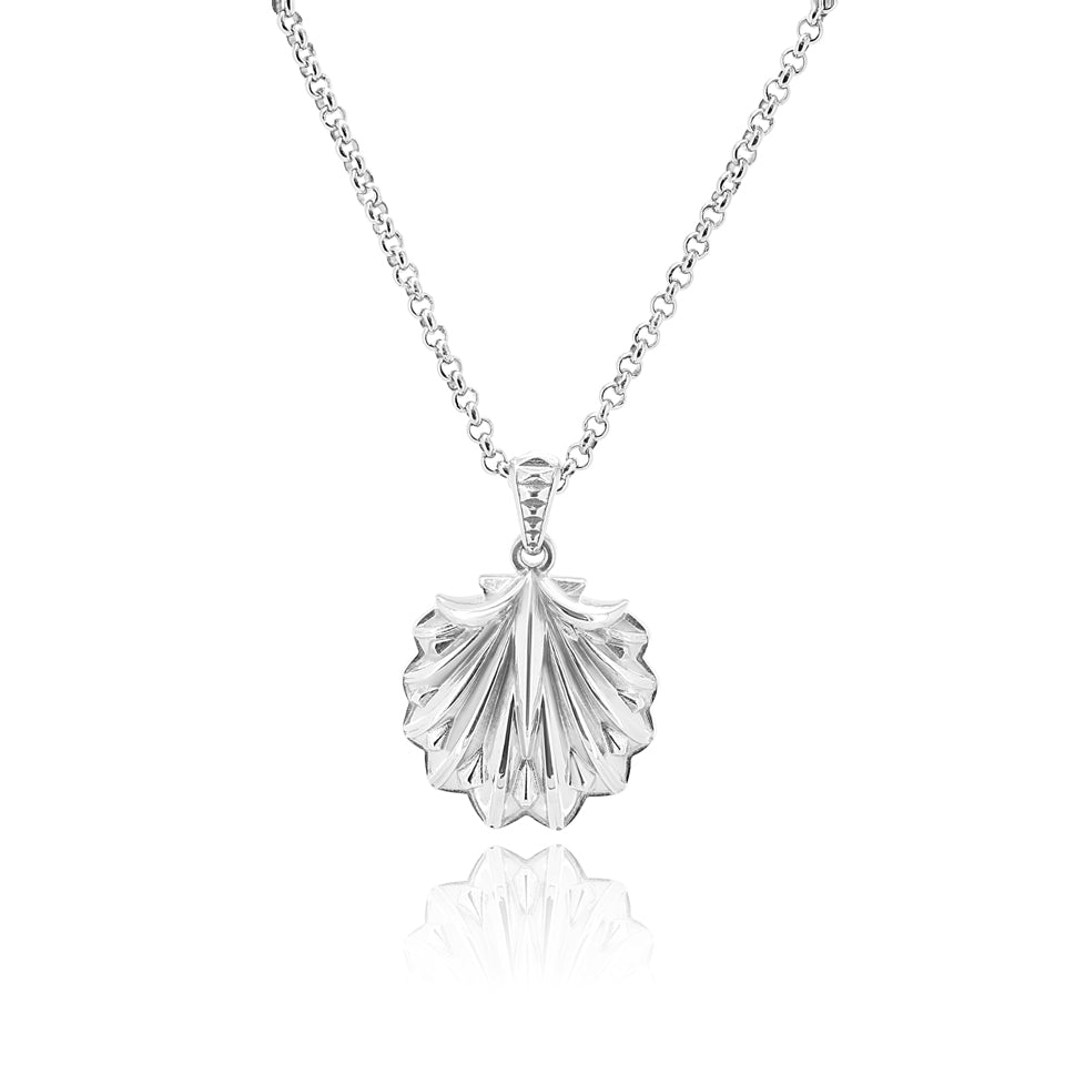 SUM of I tribal Shell Pendant #color_silver