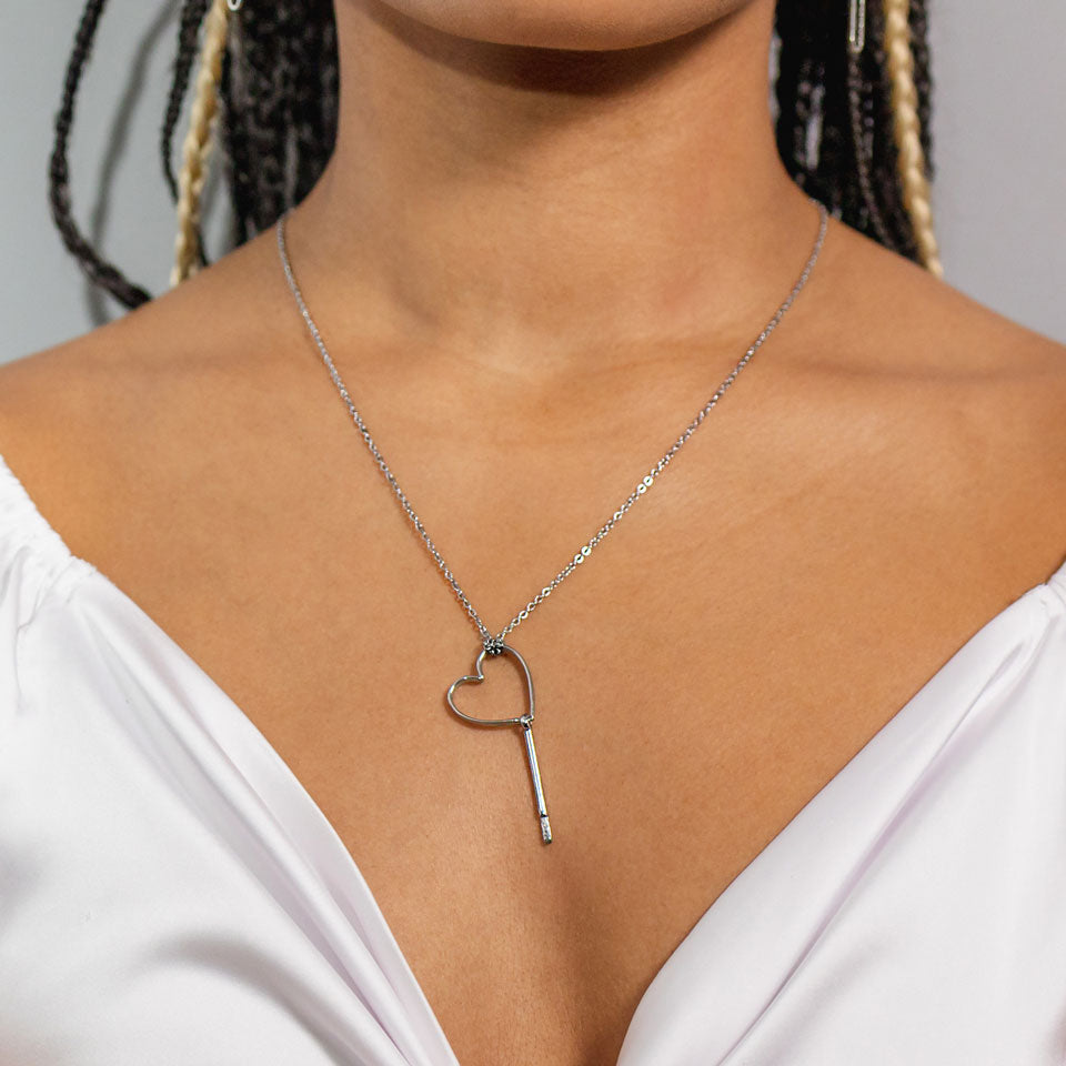 SUM of I Valerien Pin Necklace #color_silver