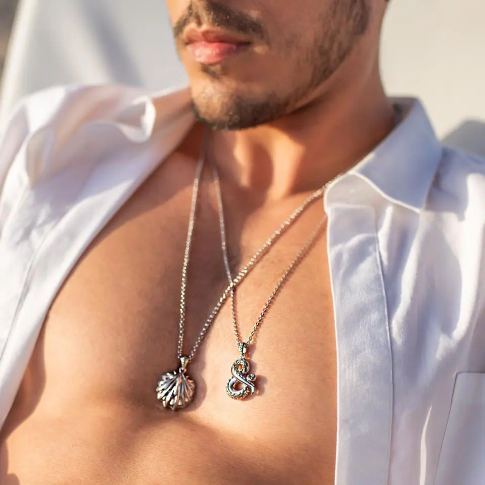 SUM of I Unisex Toyama & Pendant with Chain #color_silver