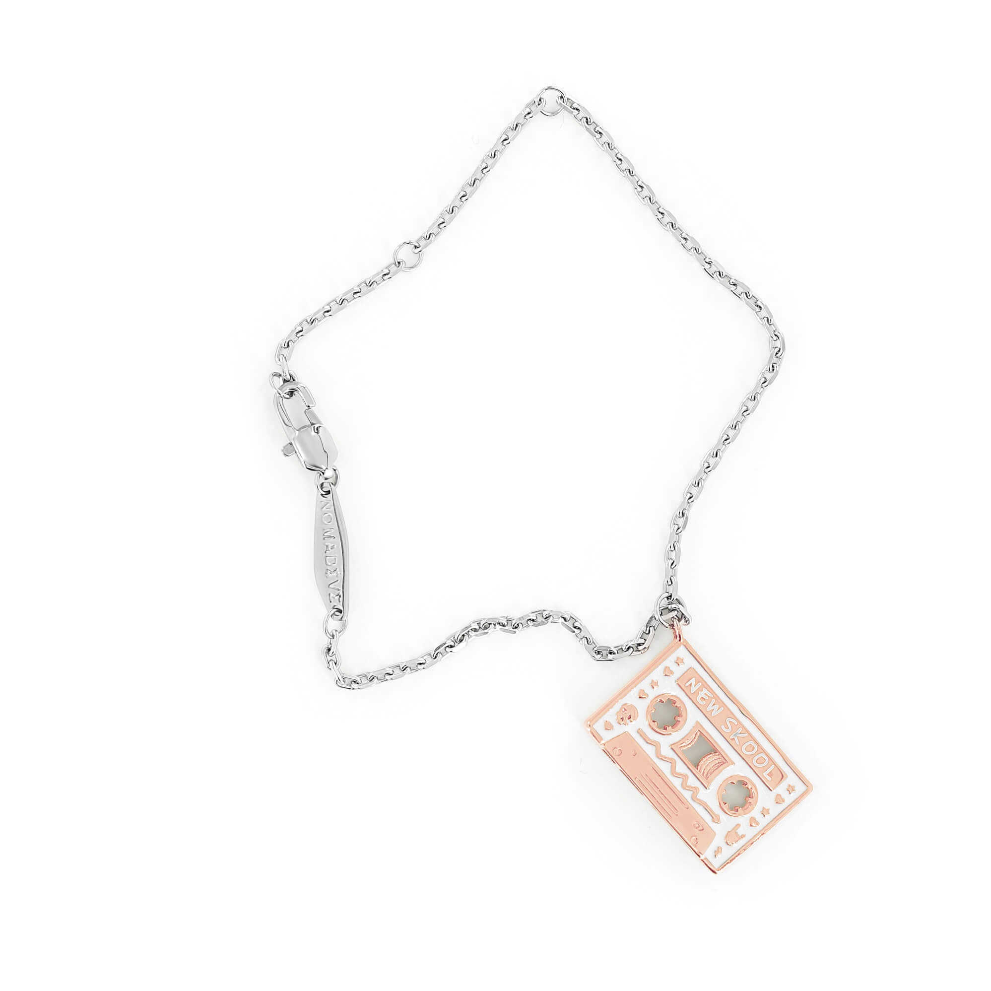 SUM of I Memphis Bracelet #color_silver rose gold and white