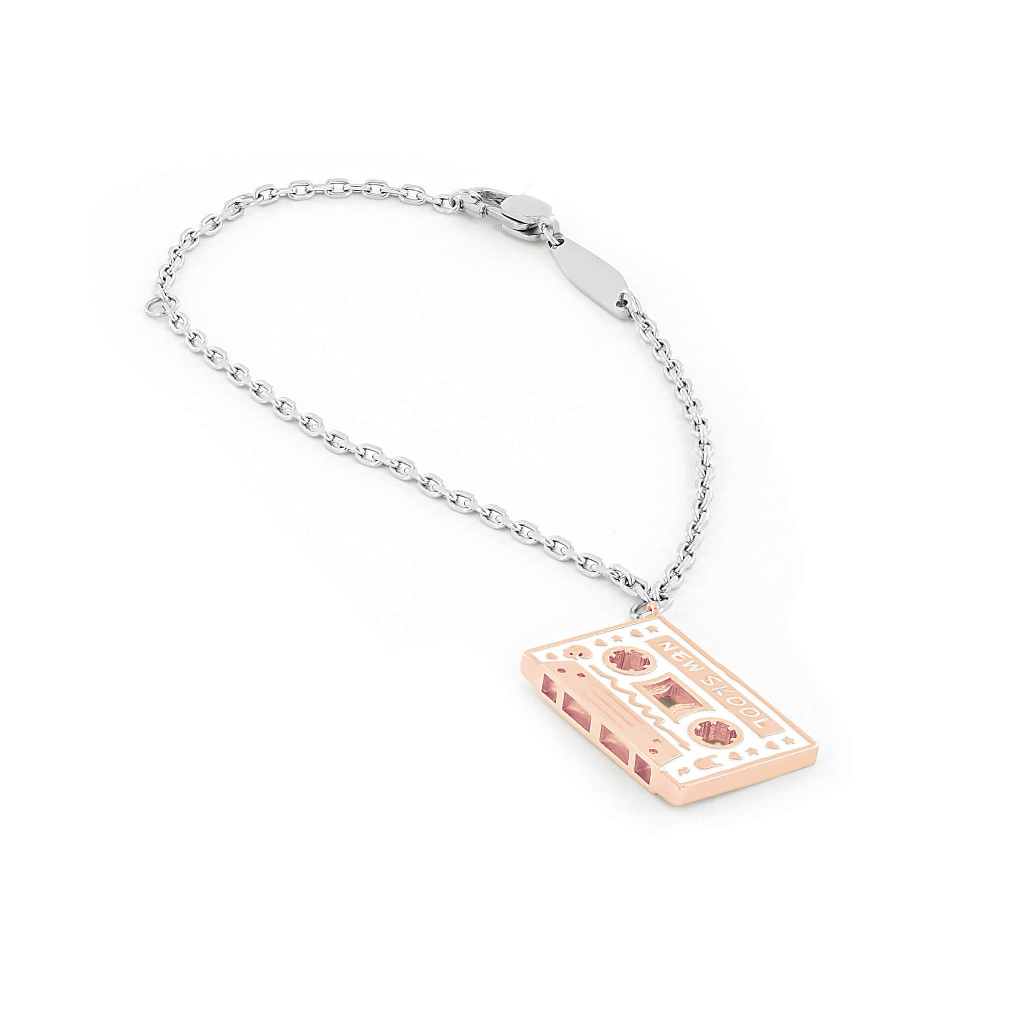 SUM of I Memphis Bracelet #color_silver rose gold and white