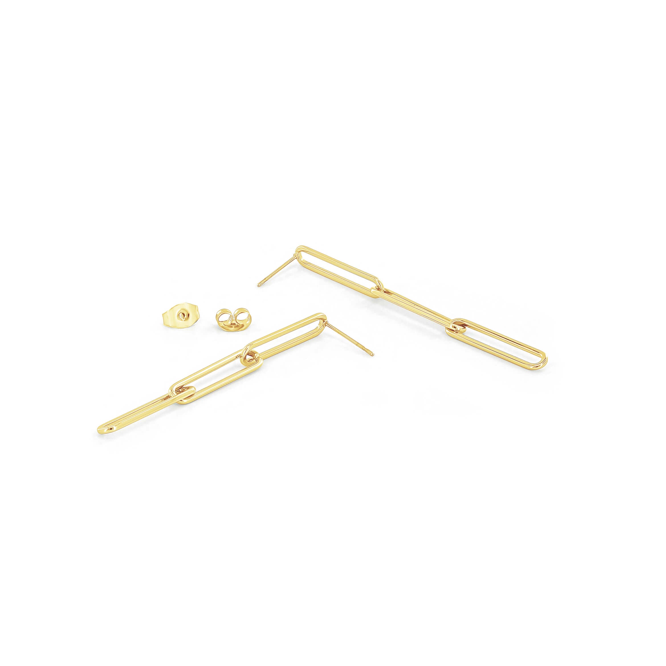 SUM of I Fulton Chain Drop Earring #color_gold
