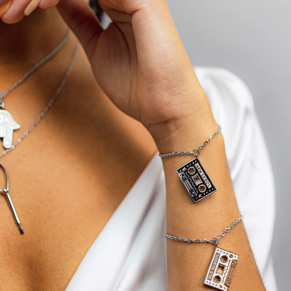 SUM of I Memphis Bracelet #color_silver and black