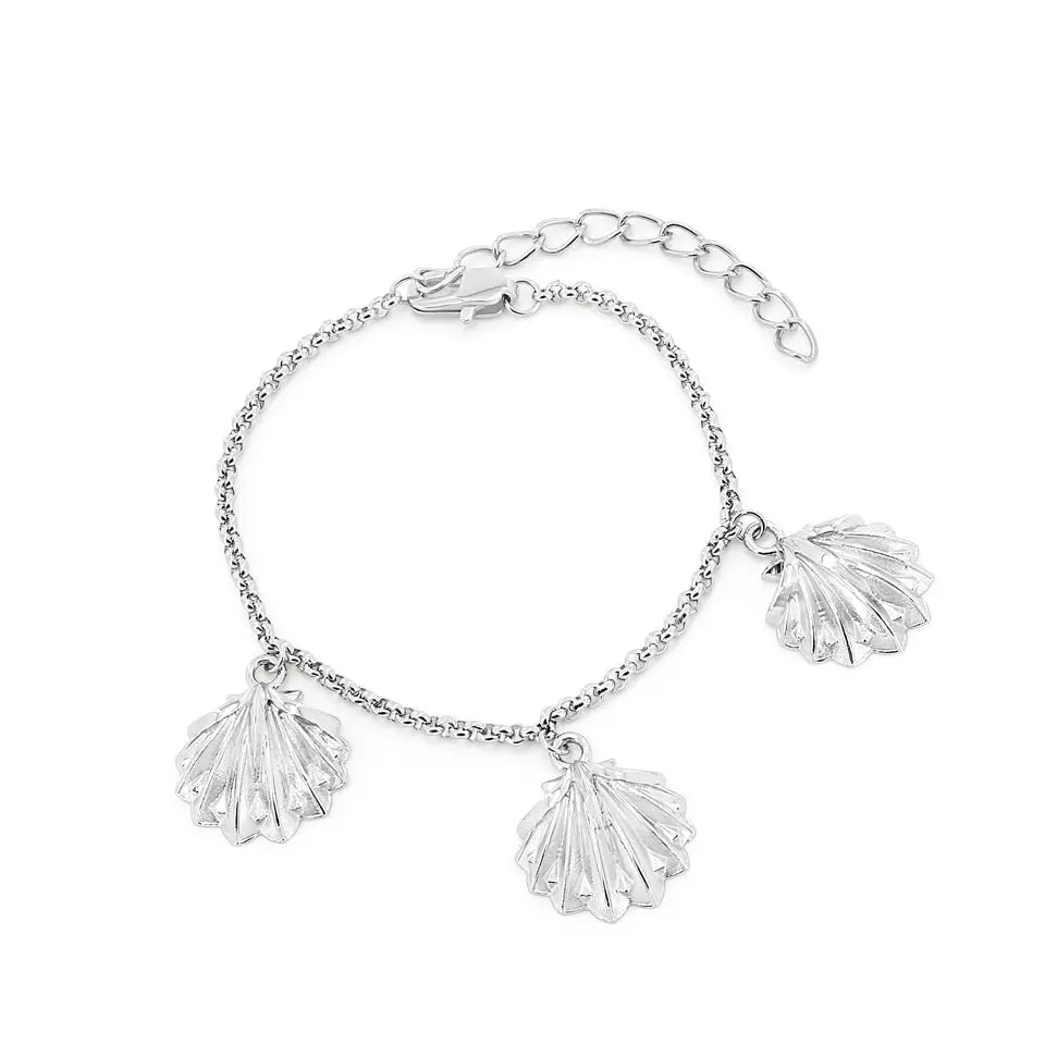 SUM of I Shell stationary bracelet #color_silver
