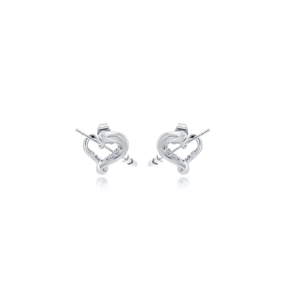 SUM of I Toyama Heart Kraken Stud Earrings #color_silver