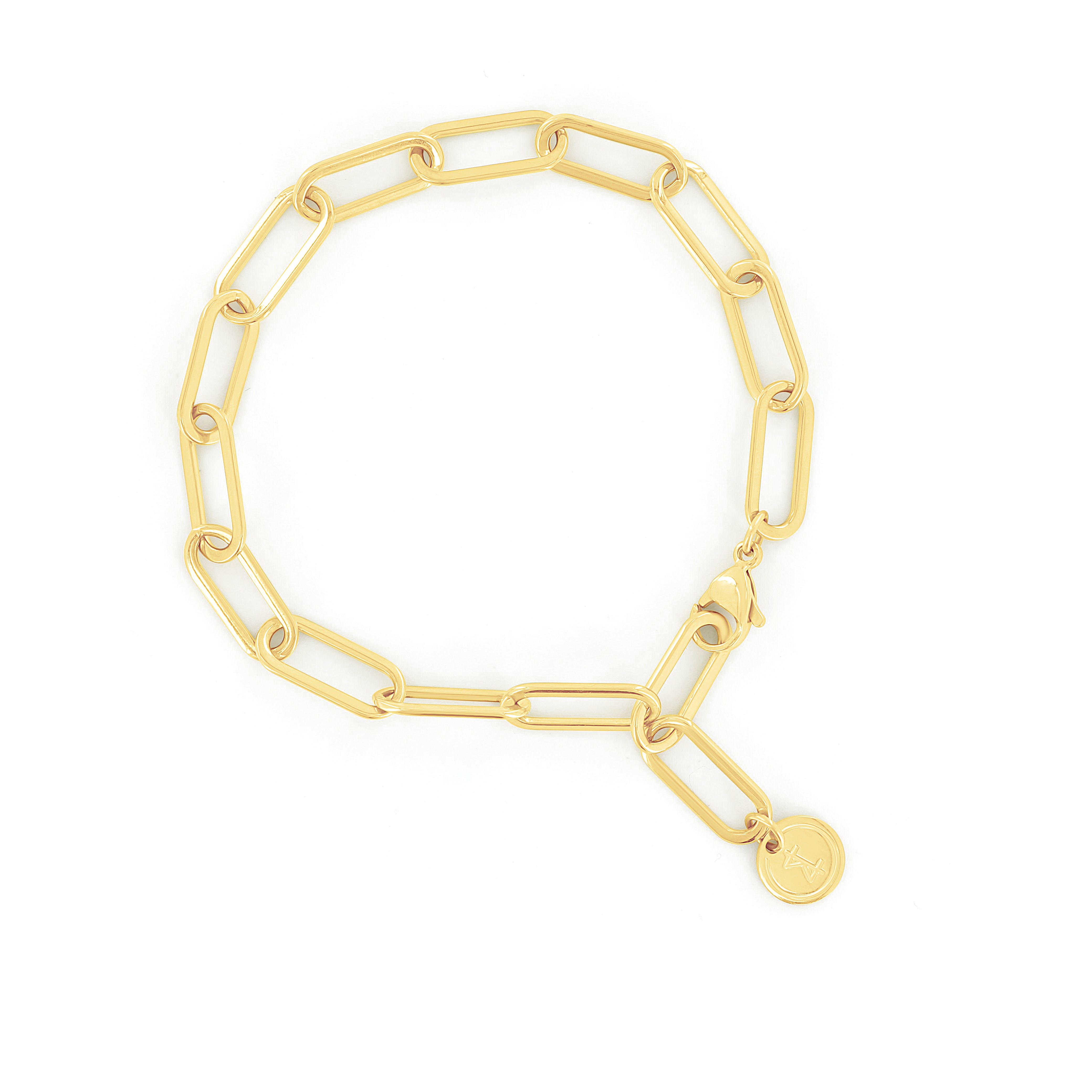 SUM of I Fulton Links Bracelet #color_gold
