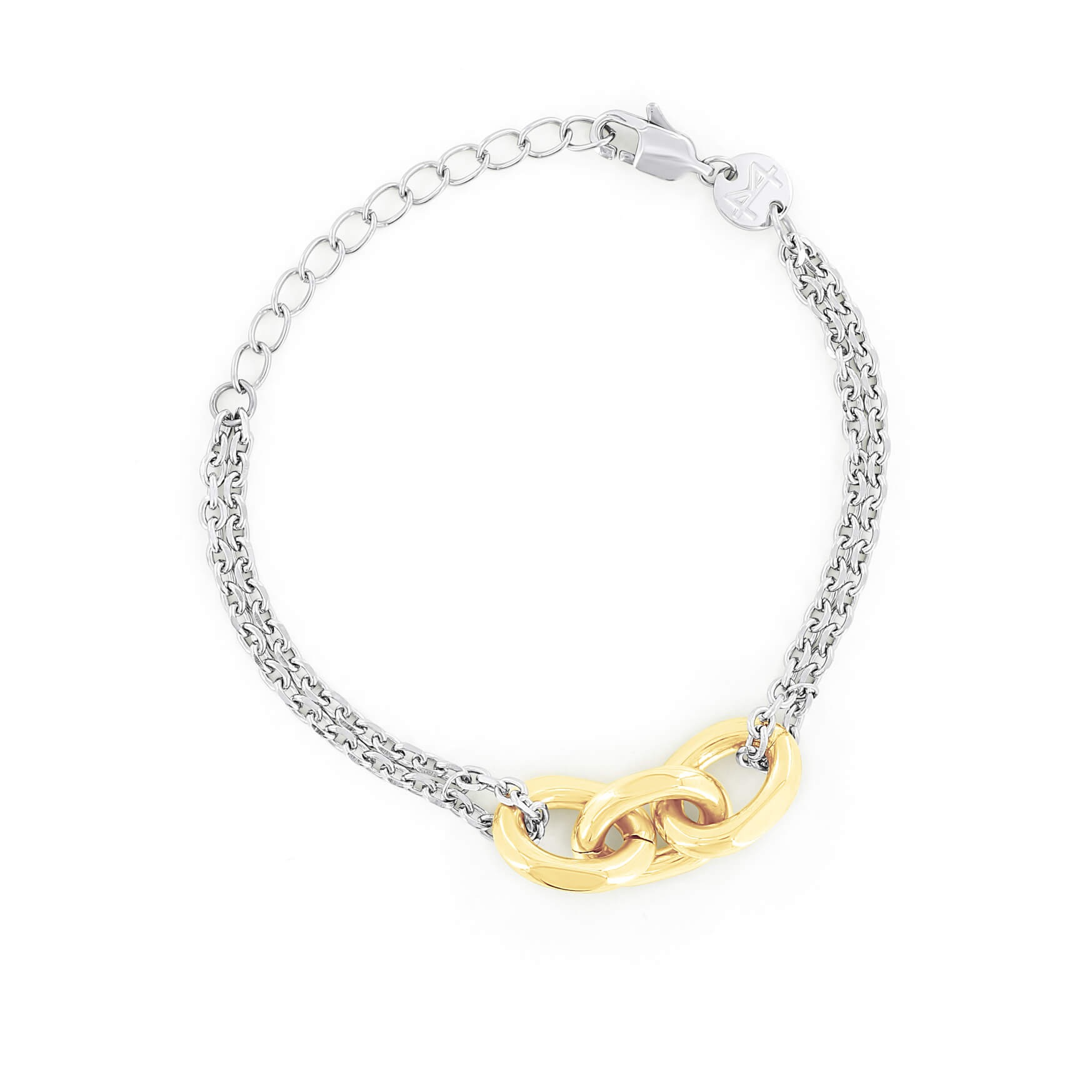 SUM of I Lyon Bracelet #color_silver and gold