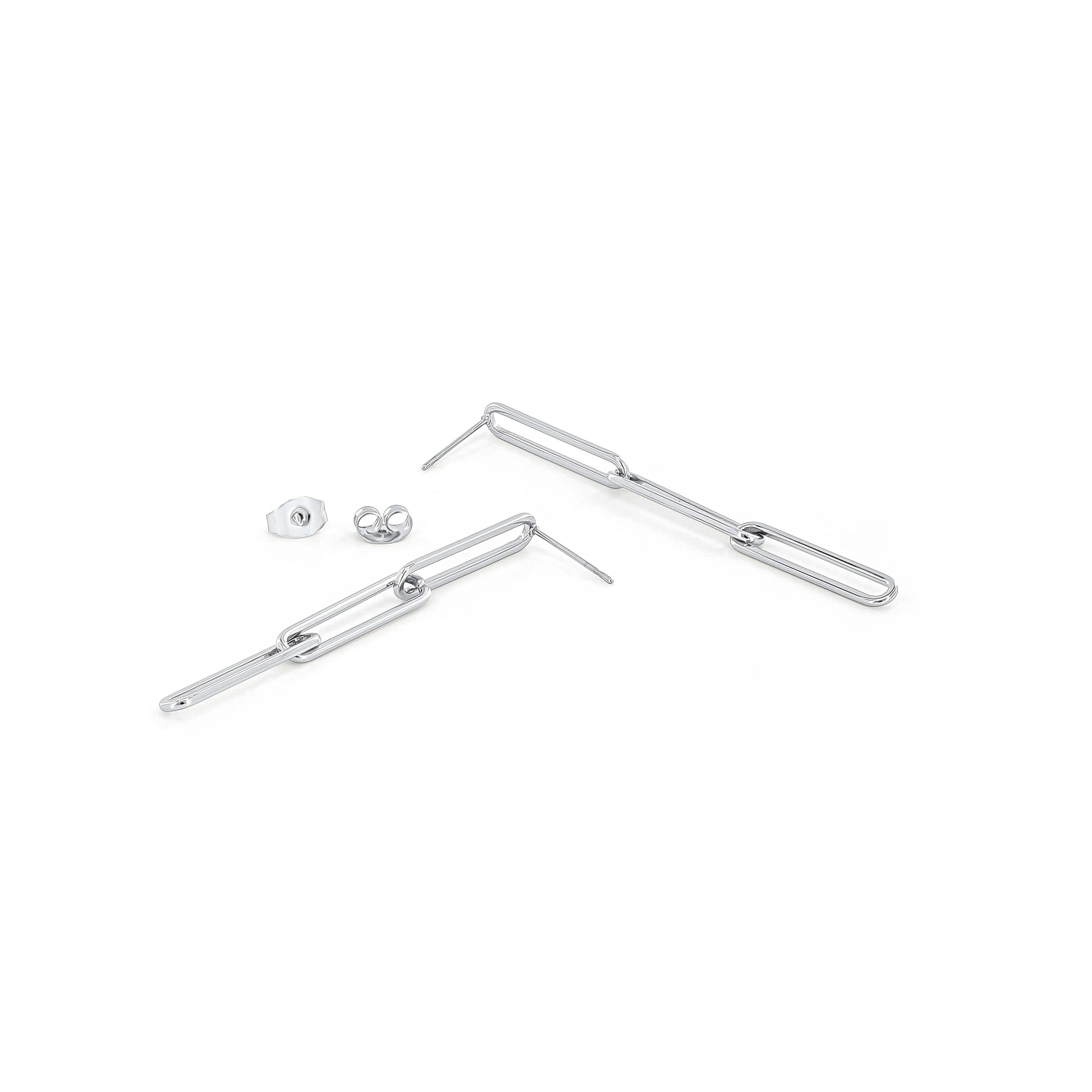 SUM of I Fulton Chain Drop Earring #color_silver