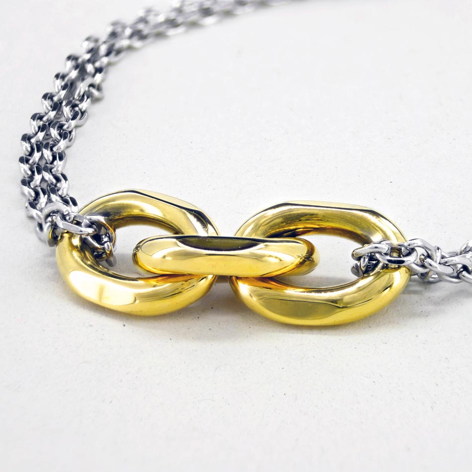 SUM of I Lyon Bracelet #color_silver and gold