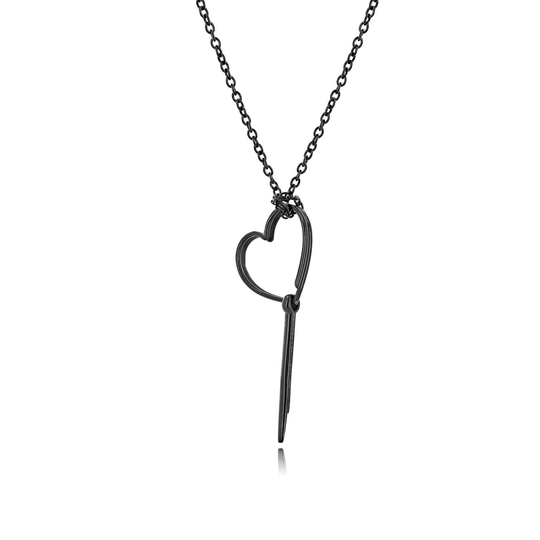 SUM of I Valerien Pin Necklace #color_black metal