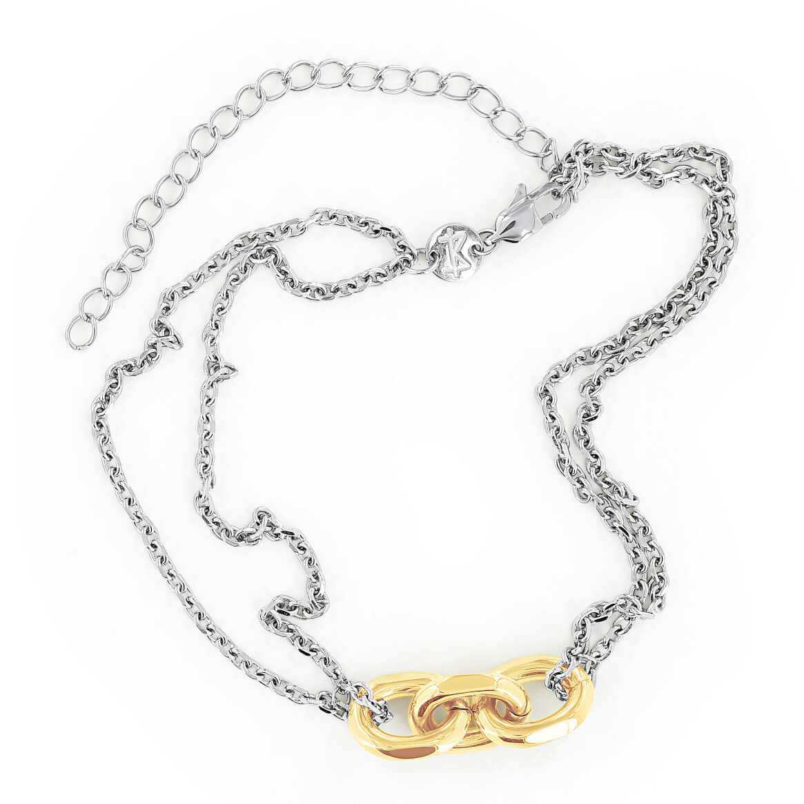 SUM of I Lyon Choker Necklace #color_silver and gold