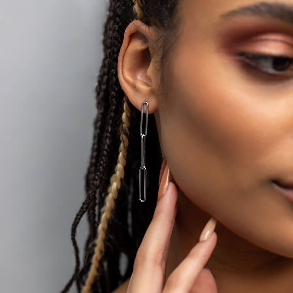 Fulton Chain Drop Earring - Image 3