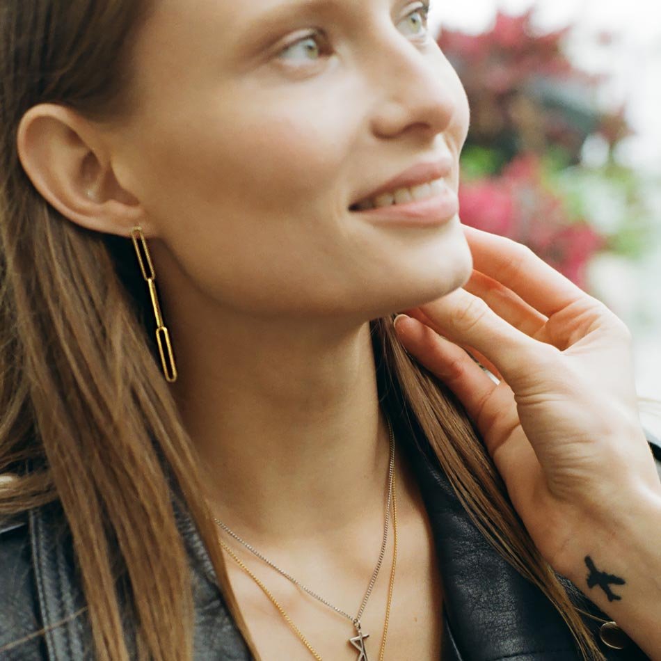 Fulton Chain Drop Earring - Image 8
